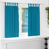 Zwart-Out Gordijnen Met Ringen 2 Pcs 245 X 140 Cm Turquoise
