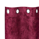 Velvet Gordijnen 2 Pcs Fluweel Wijnrood