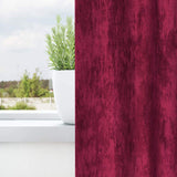 Velvet Gordijnen 2 Pcs Fluweel Wijnrood