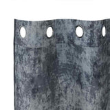 Velvet Gordijnen 2 Pcs Fluweel Zilvergrijs