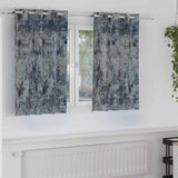 Velvet Gordijnen 2 Pcs Fluweel Zilvergrijs