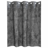 Velvet Gordijnen Met Gordijnen 2 Pcs Fluweel Grijs