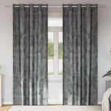 Velvet Gordijnen Met Gordijnen 2 Pcs Fluweel Grijs