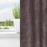 Velvet Gordijnen Met Gordijnen 2 Pcs Fluweel Bruin