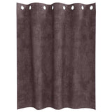 Velvet Gordijnen Met Gordijnen 2 Pcs Fluweel Bruin