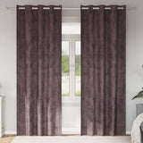 Velvet Gordijnen Met Gordijnen 2 Pcs Fluweel Bruin