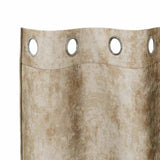 Velvet Gordijnen Met Gordijnen 2 Pcs Fluweel Crème
