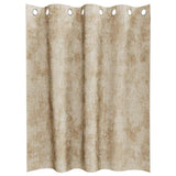 Velvet Gordijnen Met Gordijnen 2 Pcs Fluweel Crème