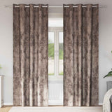 Velvet Gordijnen 2 Pcs Fluweel Cappuccino