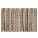 Velvet Gordijnen 2 Pcs Fluweel Champagne