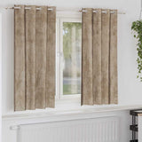Velvet Gordijnen 2 Pcs Fluweel Champagne