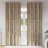 Velvet Gordijnen 2 Pcs Fluweel Champagne
