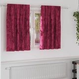 Velvet Gordijnen 2 Pcs Fluweel Wijnrood