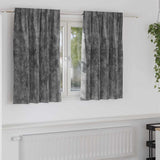 Velvet Gordijnen Met Gordijnen 2 Pcs Fluweel Grijs