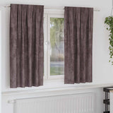 Velvet Gordijnen Met Gordijnen 2 Pcs Fluweel Bruin