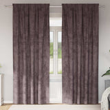 Velvet Gordijnen Met Gordijnen 2 Pcs Fluweel Bruin