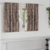 Velvet Gordijnen 2 Pcs Fluweel Cappuccino