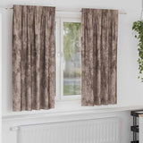 Velvet Gordijnen 2 Pcs Fluweel Cappuccino