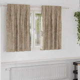 Velvet Gordijnen 2 Pcs Fluweel Champagne
