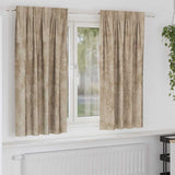 Velvet Gordijnen 2 Pcs Fluweel Champagne
