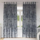 Velvet Gordijnen 2 Pcs Fluweel Zilvergrijs