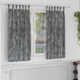 Velvet Gordijnen Met Gordijnen 2 Pcs Fluweel Grijs