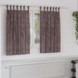 Velvet Gordijnen Met Gordijnen 2 Pcs Fluweel Bruin