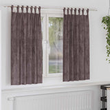 Velvet Gordijnen Met Gordijnen 2 Pcs Fluweel Bruin
