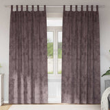 Velvet Gordijnen Met Gordijnen 2 Pcs Fluweel Bruin