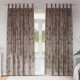 Velvet Gordijnen 2 Pcs Fluweel Cappuccino
