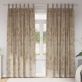 Velvet Gordijnen 2 Pcs Fluweel Champagne