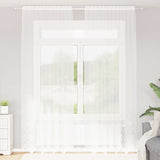 Kantgordijn Met Gordijnen Bloemen Wit 240 X 400 Cm Polyester Champagne