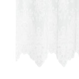 Kantgordijn Met Gordijnen Bloemen Wit 240 X 200 Cm Polyester Champagne