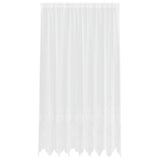 Kantgordijn Met Gordijnen Bloemen Wit 240 X 200 Cm Polyester Champagne