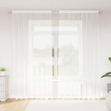 Kantgordijn Met Gordijnen Bloemen Wit 240 X 400 Cm Polyester Champagne
