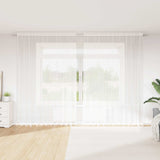 Kantgordijn Met Gordijnen Bloemen Wit 240 X 400 Cm Polyester Champagne