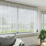 Kantgordijn Met Gordijnen Bloemen Wit 240 X 400 Cm Polyester Champagne