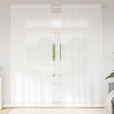 Kantgordijn Met Gordijnen Bloemen Wit 240 X 400 Cm Polyester Champagne