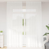 Kantgordijn Met Gordijnen Bloemen Wit 240 X 400 Cm Polyester Champagne