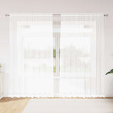 Kantgordijn Met Gordijnen Bloemen Wit 240 X 400 Cm Polyester Champagne