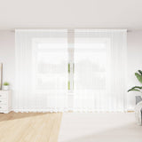 Kantgordijn Met Gordijnen Bloemen Wit 240 X 400 Cm Polyester Champagne