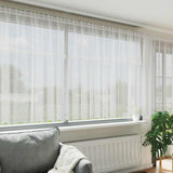 Kantgordijn Met Gordijnen Bloemen Wit 240 X 400 Cm Polyester Champagne