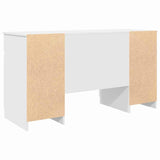 Bureau Met Lade Met Plank 140 X 49 X 76 Cm Bewerkt Hout