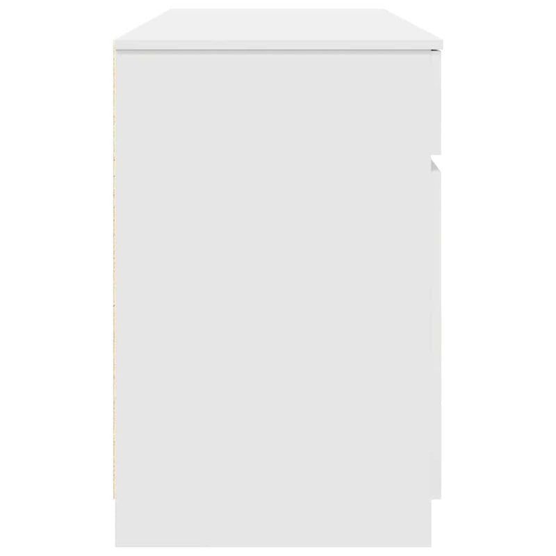 Bureau Met Lade Met Plank 140 X 49 X 76 Cm Bewerkt Hout