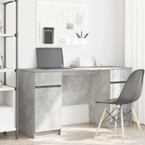 Bureau Met Lade Met Plank 140 X 49 X 76 Cm Bewerkt Hout