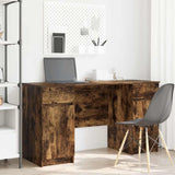 Bureau Met Lade Met Plank 140 X 49 X 76 Cm Bewerkt Hout