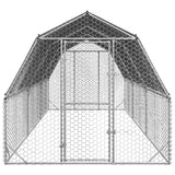 Kippenren Met Dak 2,5X6X2,25 M Gegalvaniseerd Staal