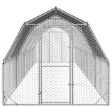 Kippenren Met Dak 2,5X10X2,25 M Gegalvaniseerd Staal