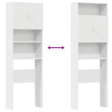 Wasmachinekast 64X24X190 Cm Bewerkt Hout