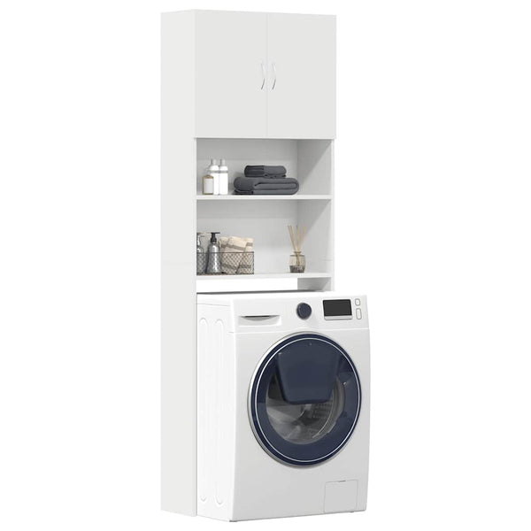 Wasmachinekast 64X24X190 Cm Bewerkt Hout